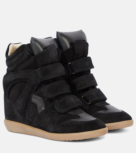 ISABEL MARANT - Bekett noires en daim